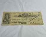 1913 The First National Bank Of Cooperstown NY Check #2620 KG JD - $11.88