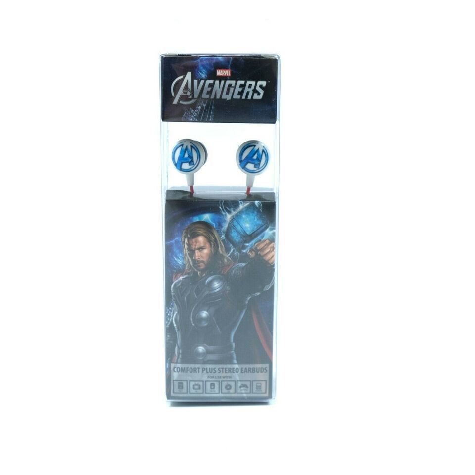 MARVEL The Avengers Thor Comfort Plus Stereo Earbuds 3.5 mm Stereo 4 ft ... - $7.69