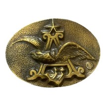 Anheuser Busch Belt Buckle Bergamot Brass Heavy Americana P-168 - £16.97 GBP