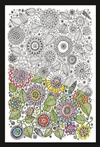 Design Works-Zenbroidery Stamped Embroidery 10&quot;X16&quot;, Large Floral - £4.70 GBP