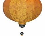 Terrapin Trading Vietnamese Oriental Silk Bamboo Handcrafted Lantern Lam... - $28.60