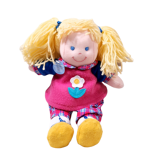 NEW Eden Plush Baby Doll girl dressable learning toy blonde pink plaid f... - $51.00