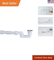 16&quot; Low Profile Bath Shower P Trap 1.5&quot; Drain Kit - Perfect for Limited ... - $40.50