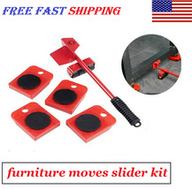 Heavy Furniture Moving System Lifter Kit Slider Pad Roller Wheel Easy Mo... - £30.45 GBP