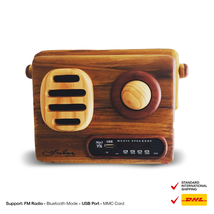 Cipanas Model Wooden Radio from Indonesia Sundanese crafts - £112.07 GBP
