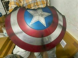 Captain America Endgame Broken Shield Handmade Iron Armor Shield - £60.41 GBP