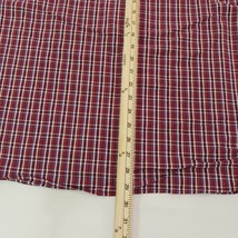 Columbia AM8053 Men's Red Plaid Cotton Blend Button Up Long Sleeve Shirt Size XL image 6