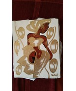 Precious painting Haitian style Woman - $48.02 CAD