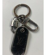 Louis Vuitton Authentic Key Ring/Charm Porte Cle Tab Monogram Eclipse M6... - $329.79 CAD