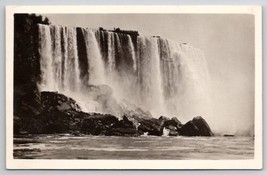 Horseshoe Falls From Maid of Mist Niagara Falls RPPC c1930s Postcard C23 - £5.54 GBP
