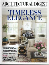 AD - Architectural Digest September 2012 - Timeless Elegance - £4.98 GBP