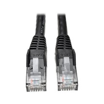 Tripp Lite Cat6 Gigabit Snagless Molded Patch Cable (RJ45 M/M) - Black 1... - £7.84 GBP