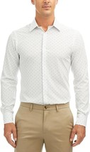 J.M. Haggar Slim Fit Performance Dress Shirt Mens 17-17.5 34/35 White Bl... - £23.58 GBP