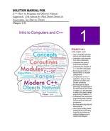 Solution Manual For C++ How to Program An Objects-Natural Approach, 11th... - $17.99