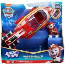 Paw Patrol Aqua Pups Marshall Transforming Dolphin Vehicle Action Figure Ages 3+ - £15.65 GBP