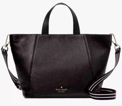 Kate Spade Rosie Satchel Black Pebbled Leather KC741 NWT Bag Purse $449 MSRP - £131.87 GBP