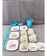 Vintage 25 Piece IRWIN Child&#39;s Play Dishes Plates  Dishes Cups Saucer - $20.06 CAD
