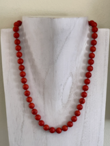 Antique Fine 55 Grams Genuine Chinese Coral Necklace with Sterling Silve... - £2,289.67 GBP