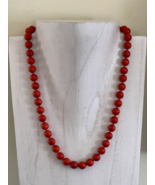 Antique Fine 55 Grams Genuine Chinese Coral Necklace with Sterling Silve... - £2,258.41 GBP