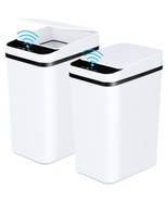 2 Pack 12L Bathroom Automatic Trash Cans Touchless Motion Sensor Slim Li... - €42,54 EUR