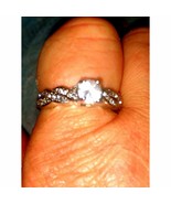 Gorgeous~SZ 10~Silver And CZ Ring - £16.35 GBP