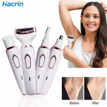 Hair Removal 4 in 1 Painless Epilator Electric Razor Portable Lady Shave... - $31.99