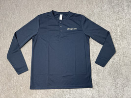 Snap-On Tools Shirt Mens Large Blue Long Sleeve Mechanics Garage Perform... - $24.74