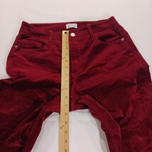 Market & Spruce WGW20576 Womens Red Cotton Stretch Corduroy Pants Size 8 (28×30) image 6
