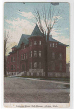 Leisure Hour Club House Albion Michigan 1919? postcard - £4.47 GBP