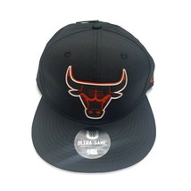Ultra Game Mens NBA Chicago Bulls Snapback Hat Cap Black One Size Fits Most - £18.21 GBP