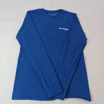 Columbia PFG Men's Blue Cotton Long Sleeve Crewneck Graphic T-Shirt Size Small image 9