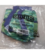 My Life As Blue &amp; Green Outdoor Backpack Camping Bag for 18" Dolls NIB 11F - $5.99