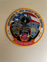 5&quot; Navy Uss September 11 2001 World Trade Center Fall Heroes Embroidered Patch - £23.24 GBP