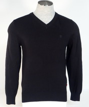 Izod  Black V Neck Cotton Long Sleeve Sweater Men&#39;s NWT - £51.78 GBP