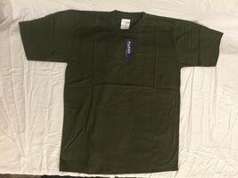 NWT&#39;s PUDALA MILITARY STYLE OD GREEN SHORT SLEEVE SHIRT 100% COTTON SIZE... - $22.30 CAD