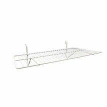 Only Garment Racks White Wire Slatwall/Gridwall Shelf 24&quot; L x 12&quot; D - €26,24 EUR