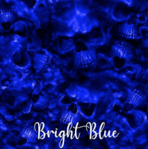 Reaper Skulls Bright Blue vinyl Wrap air release MATTE Finish 12&quot;x12&quot; - £7.90 GBP