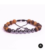 Kavak Handmade Men&#39;s Bracelet Genuine Tiger eye stone  Acerina beads - $25.00