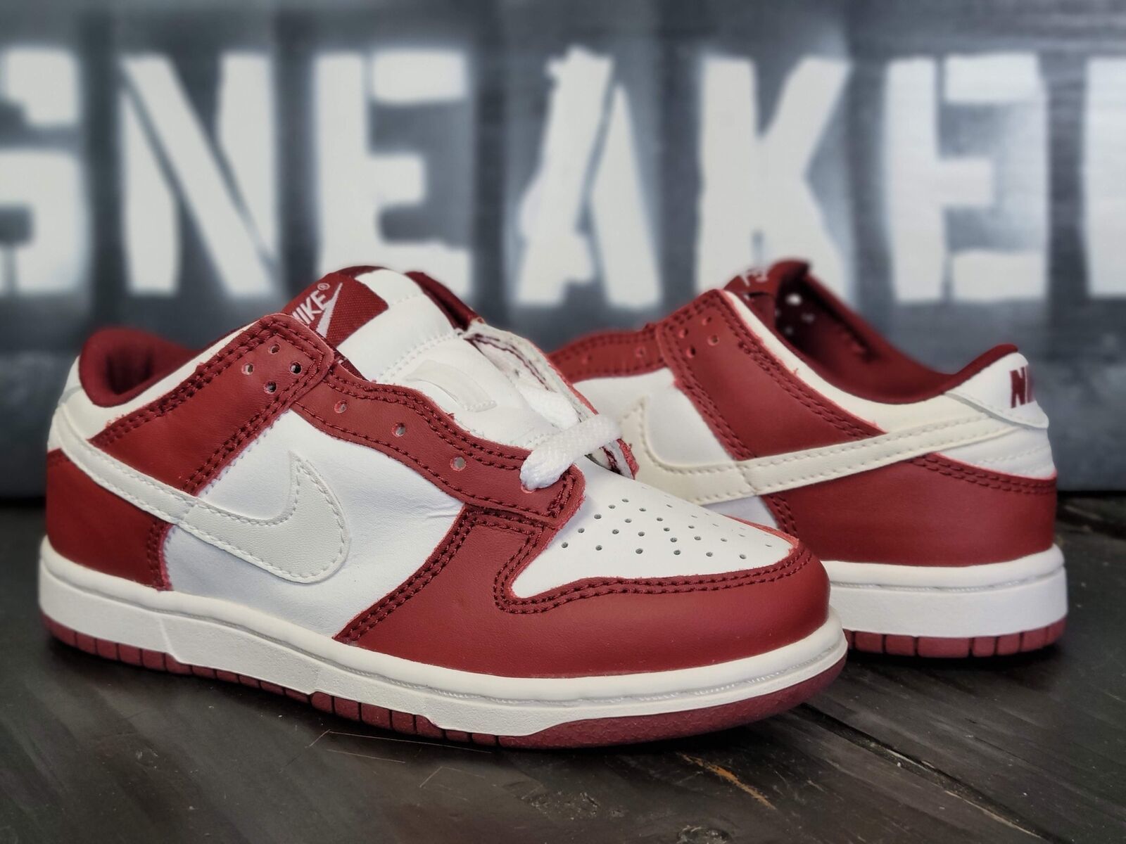 2003 Nike Dunk Low PS Team Red/White Shoes 305044-613 Kid/Toddler 12.5c - $116.88
