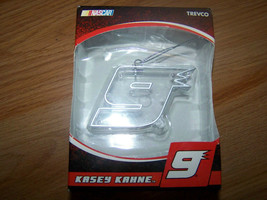 Nascar Driver Kasey Kahne #9 Clear Nine Christmas Holiday Ornament New - £9.38 GBP