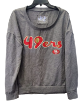 Touch By Alyssa Milano Women&#39;s San Francisco 49ers&#39; Sweater Gray- Large - £23.80 GBP