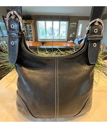 Coach 9549 Vintage Soho Leather Crossbody Slim Duffle Black EUC Vtg 2003 - $69.00
