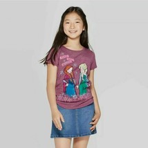 Disney Frozen Girls T-Shirts Elsa , Anna Size 4-5 or 6-6X NWT (P) - £6.55 GBP