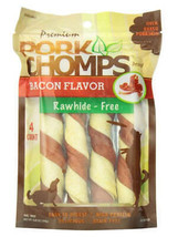 Premium Bacon Flavored Porkskin Dog Treats for Intense Chewers - £6.93 GBP+