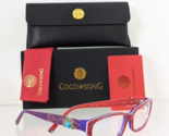 Brand New Authentic COCO SONG Eyeglasses Crazy Red Col 1 52mm CV109 - $128.69