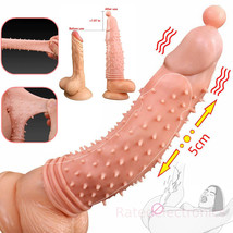Vibrating Penis Ring Sleeve Condom Dragon Cock Vibrator Couple Sex Toys ... - £6.81 GBP