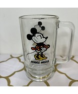 Vintage Walt Disney Minnie Mouse Clear Glass Mug Tankard 5.5” - £9.16 GBP