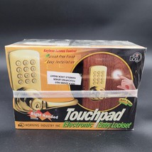 Solid Brass Digital Touchpad Electronic Deadbolt Door Lock Keyless Home ... - £38.75 GBP