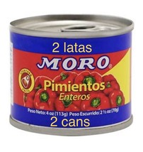 2 Cans Moro Whole Peppers  4oz 2 Latas - £11.87 GBP