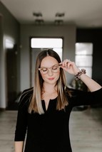 Wood Prescription Eyeglass Frames, Brown Oak Keyhole Optical Frames - $99.00